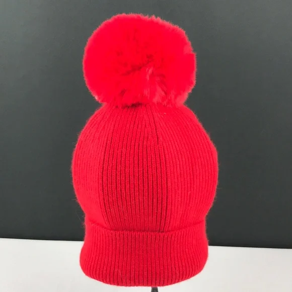 Norla - 2/$75 Beanie with Pom Pom, Red/Burgundy. Very soft. NWT Burgundy Wool Beanie with Pom Pom - Hats & Beanies for Women  main image 4